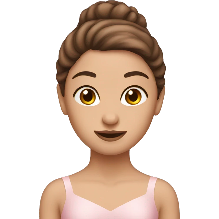Brown hair ballerina  emoji