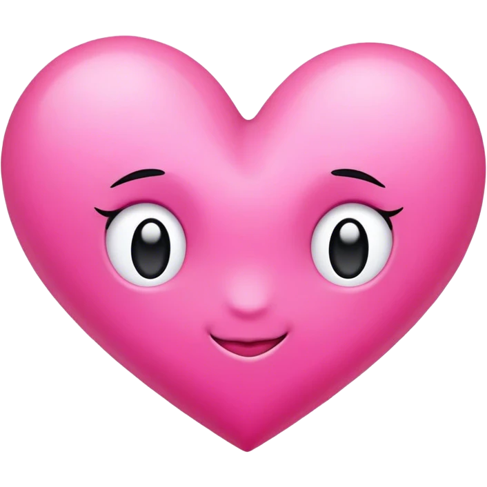 I love you, pink emoji