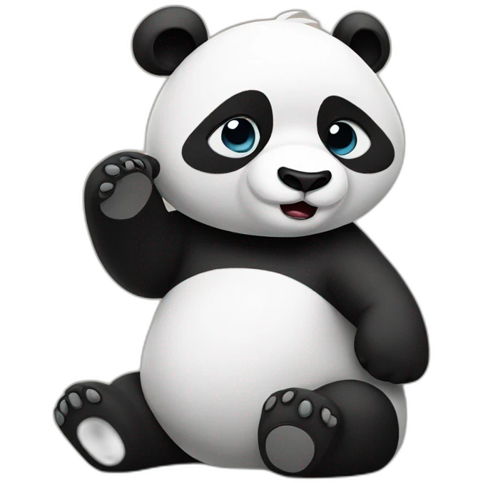 Panda saying no emoji