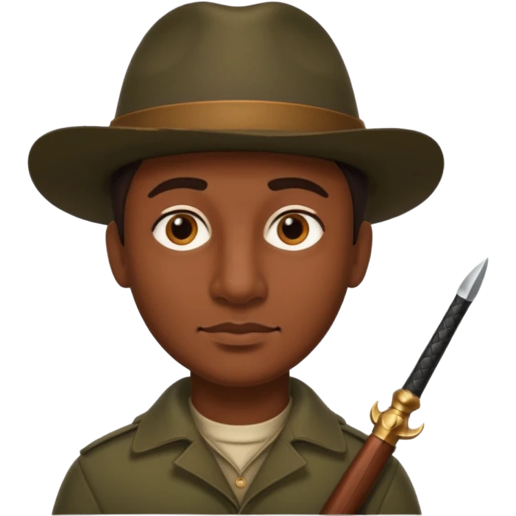 Brown eyes No mustache Italian hunter, bigger nose, darker skin emoji