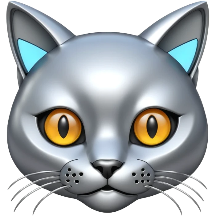 robot cat head emoji