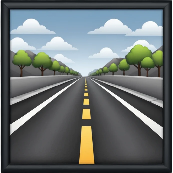 CARRETERA de lado emoji