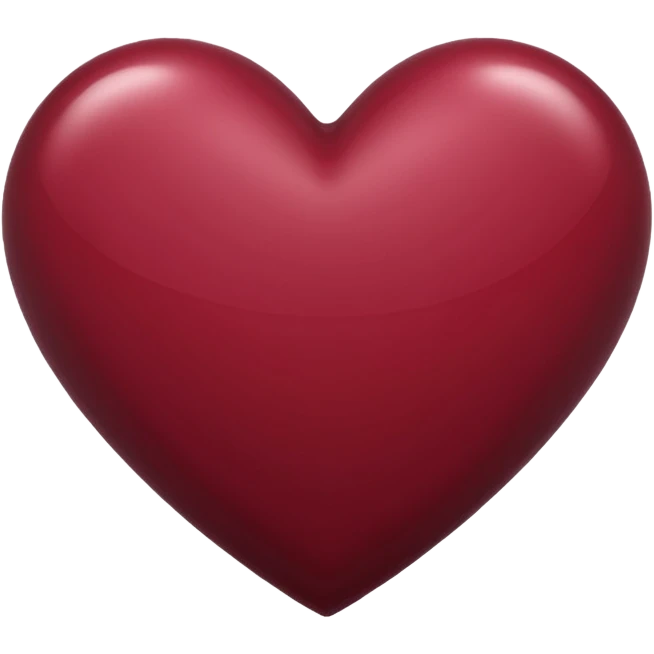 Maroon colour heart emoji