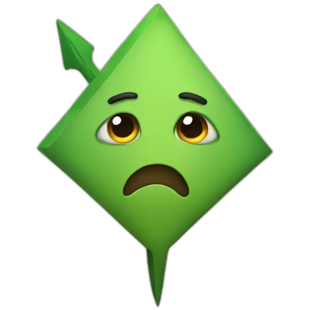 sad arrow emoji
