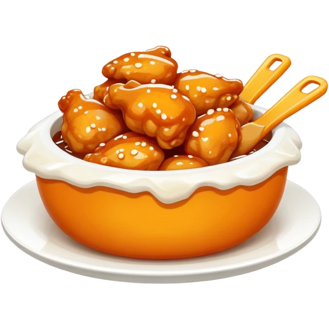 Orange chicken emoji