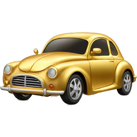 Gouden auto Golden car  emoji
