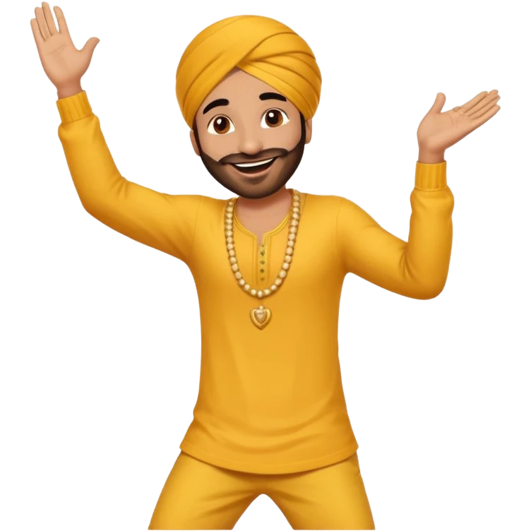 Male Punjabi is dancing on emoji emoji emoji