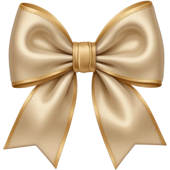 Beige bow emoji