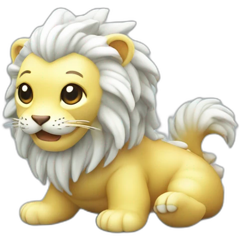 cute merlion statue emoji
