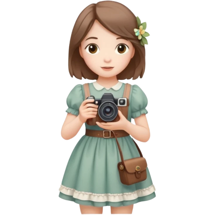 aestetic camera cottage core cute light emoji