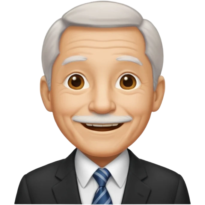 old man with office look emoji