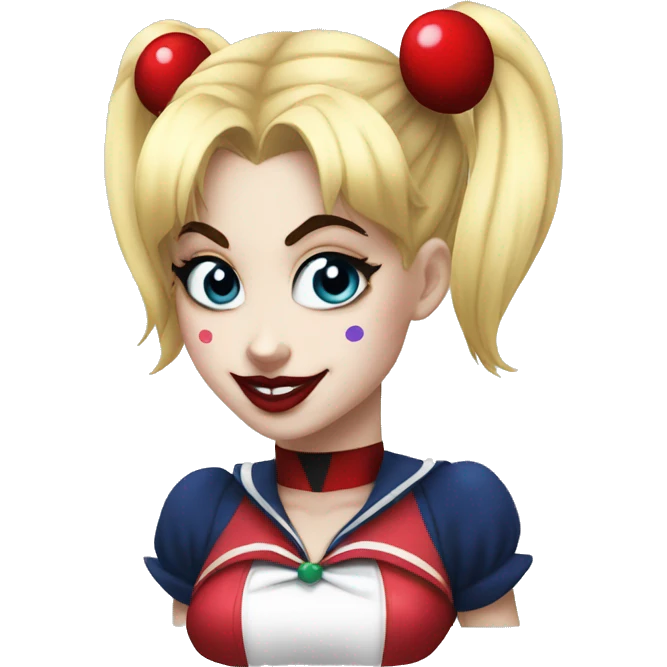 Sailor moon harley quinn  emoji