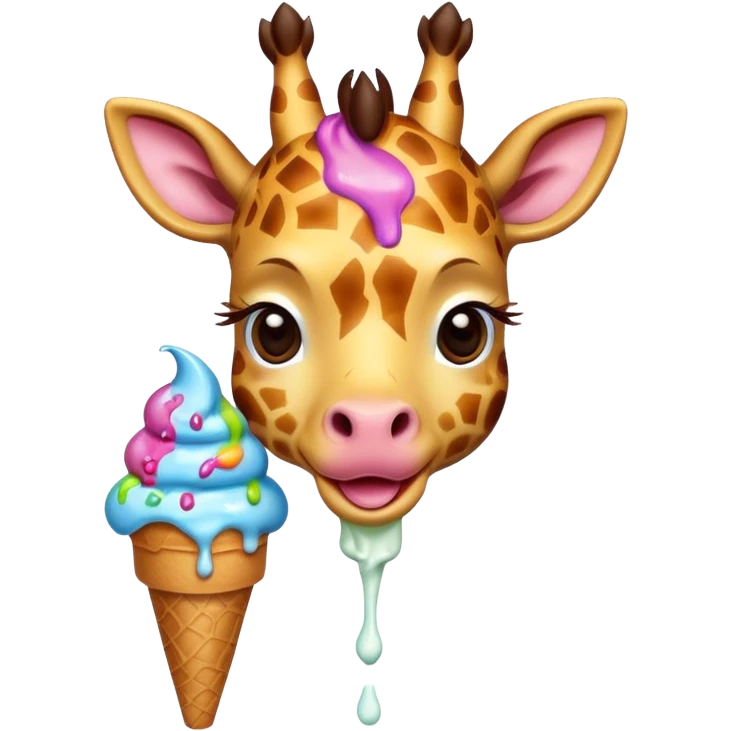 Giraffe with Ice Creams
Baby giraffe with melting ice cream


 emoji