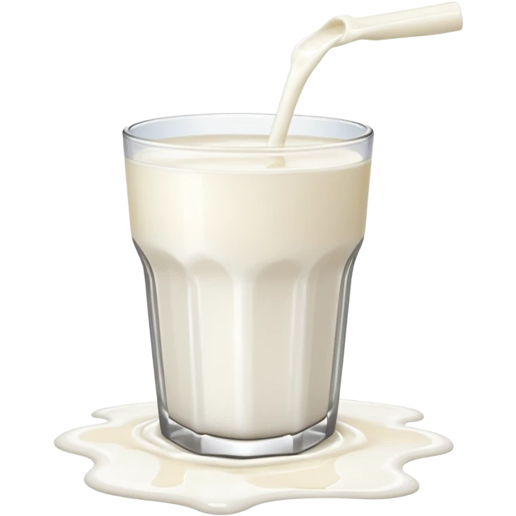 glass of milk spill on floor emoji