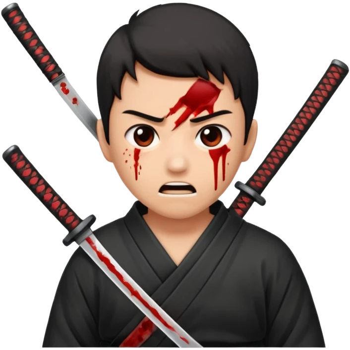 Faz o quê tomando uma facada de katana  emoji