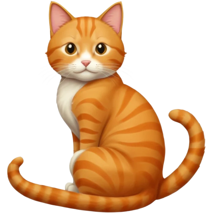 stretching cat  emoji