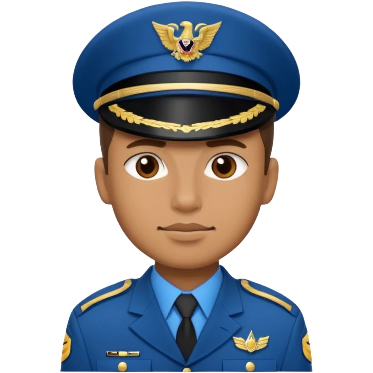 blue uniformed soldier emoji