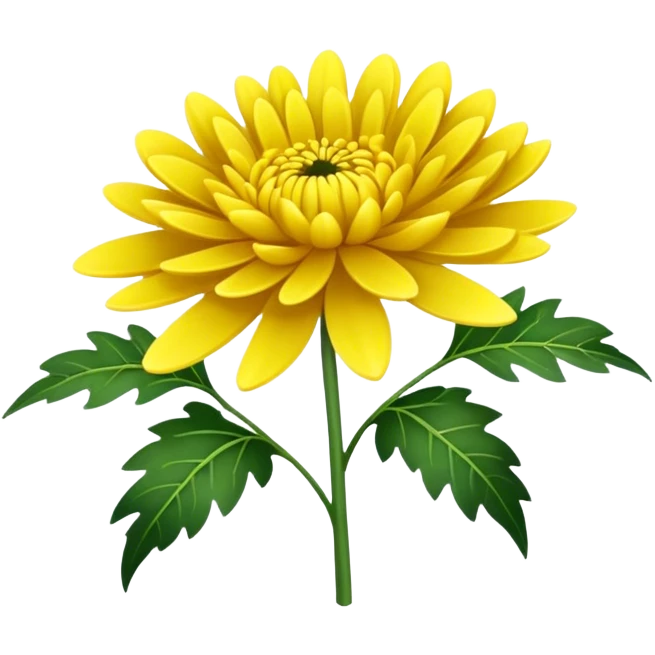 Yellow Chrysantheme emoji
