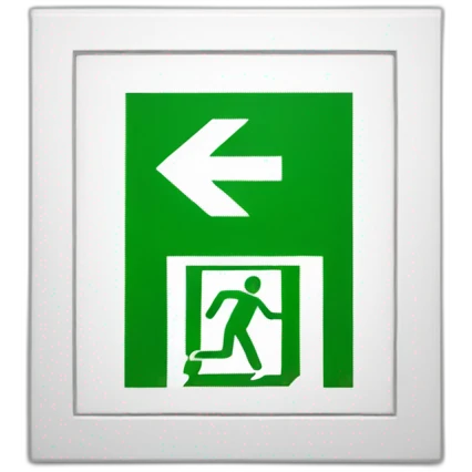 exit sign emoji