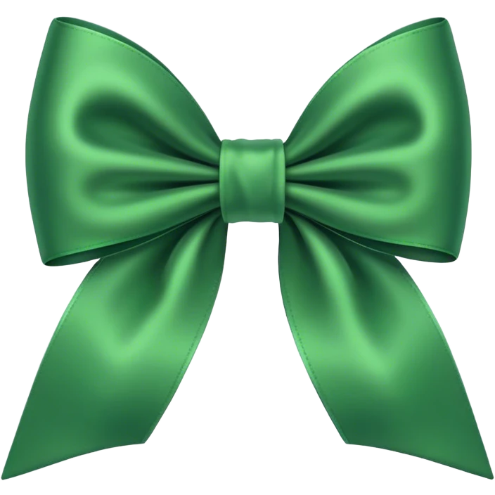 Green bow emoji
