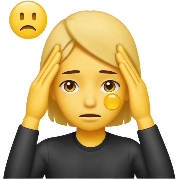 Wiping sweat off forehead yellow circle emoji face emoji