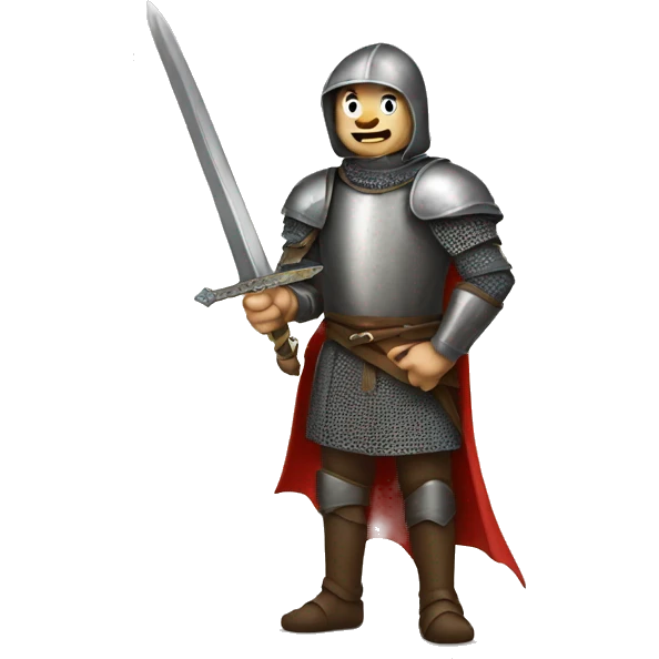 medieval hero with a sword emoji
