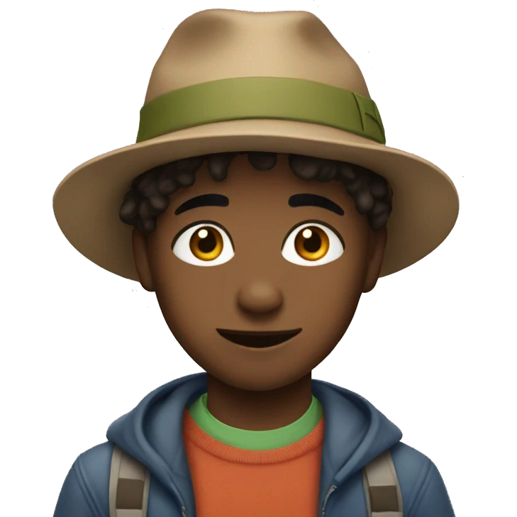 boy with cat and hat emoji