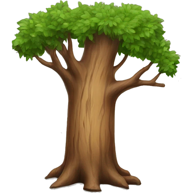Tree trunk emoji