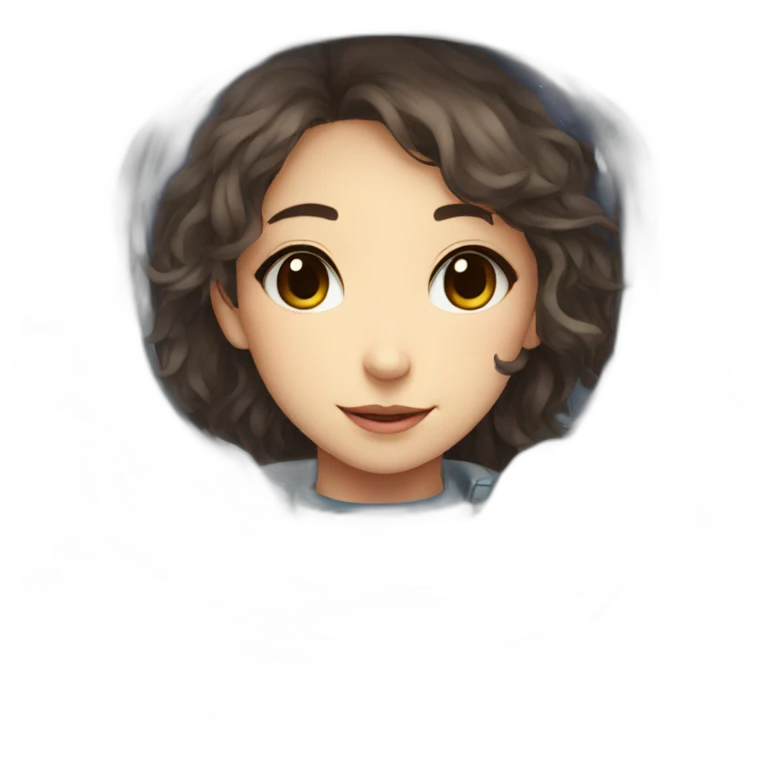 astronaut anime girl emoji