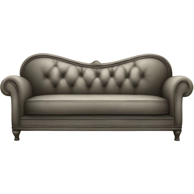 sofa white vintage emoji