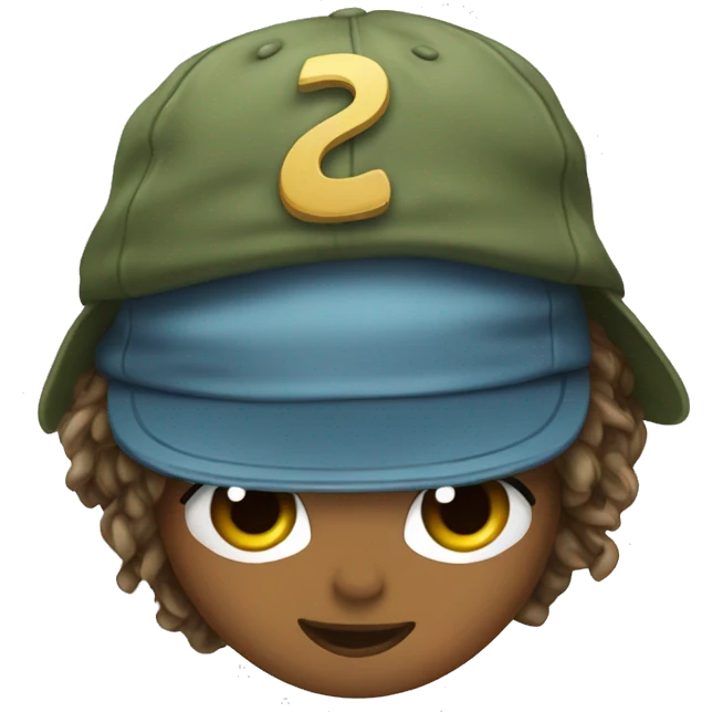 Nymph with a cap emoji