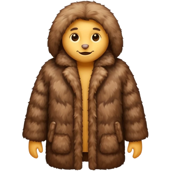 fur clothes no hman emoji