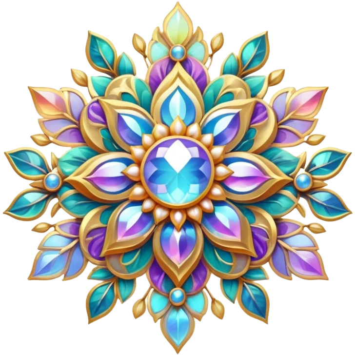 Epic divine legendary celestial flowery complex detailed iridescent aesthetic-scenery-Decorations emoji