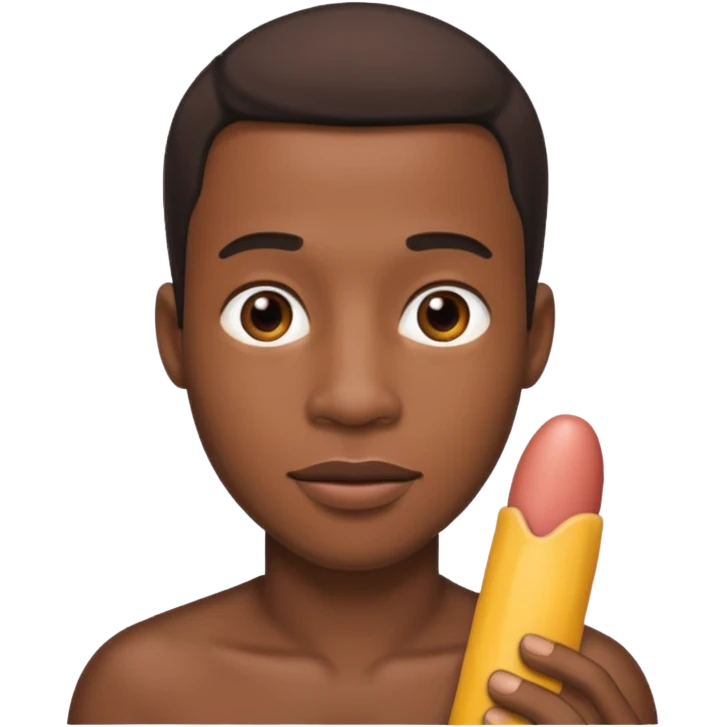 Black man’s penis emoji