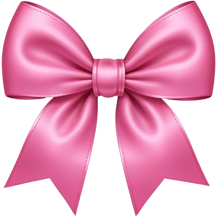 A pink bow emoji