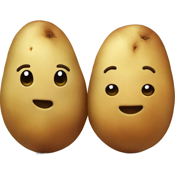 two potato holding hands emoji