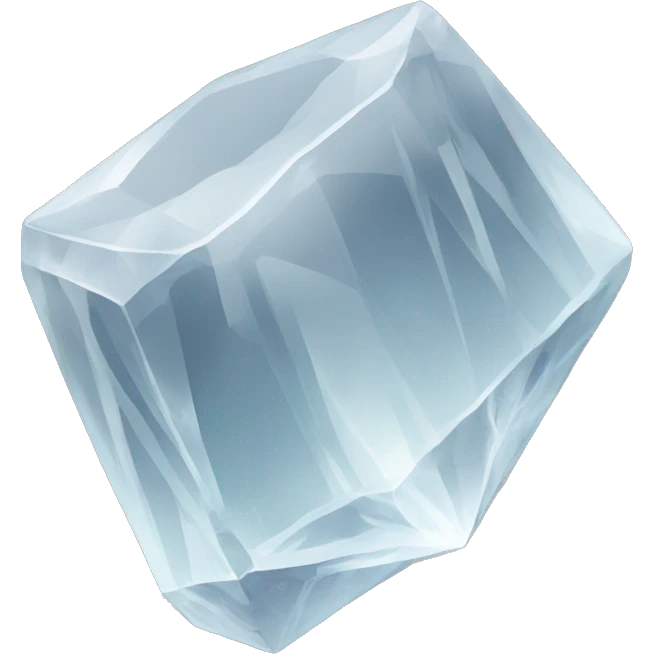 a clear quartz emoji