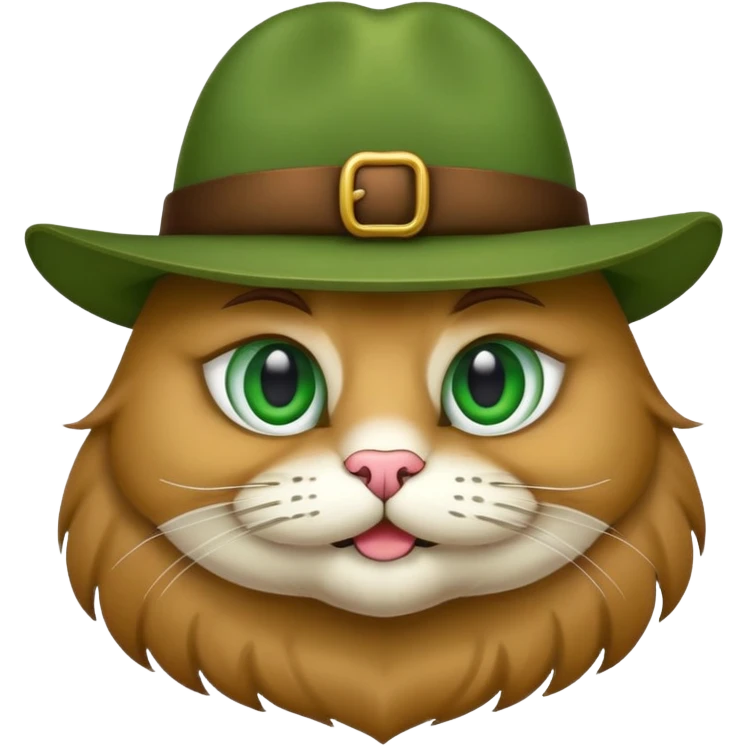 Gato com chapéu emoji