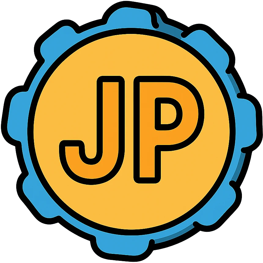 foam rubber coin with the text 'JP' on it emoji
