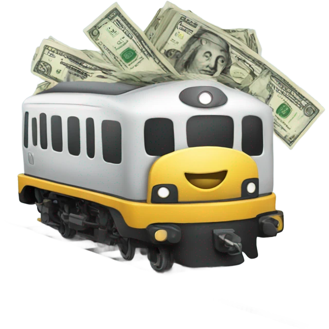 Train with money  emoji