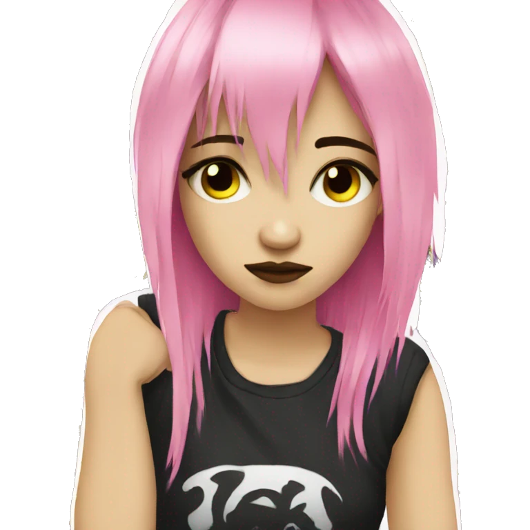 emo girl emoji