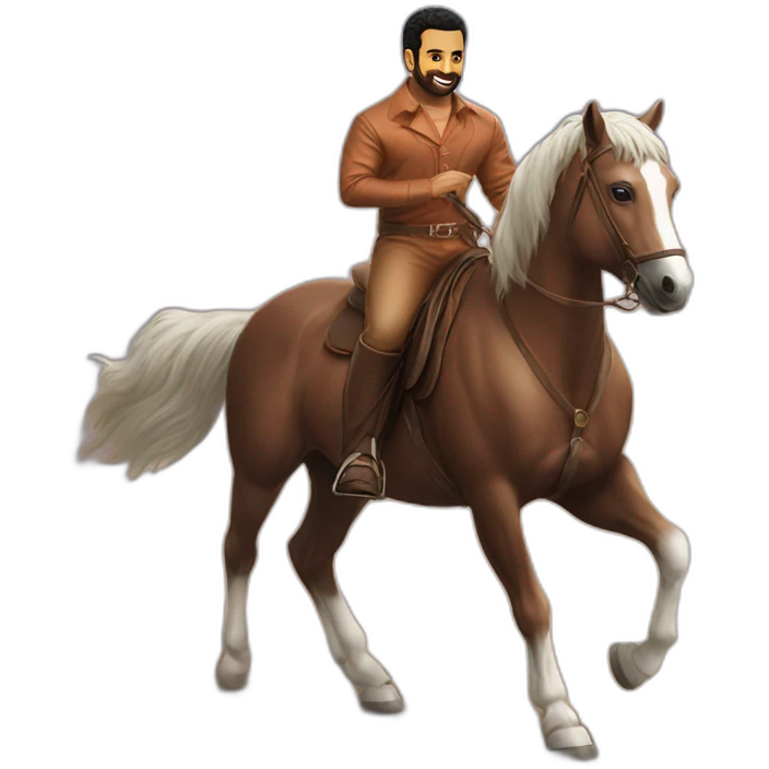 Jr NTR on horse emoji
