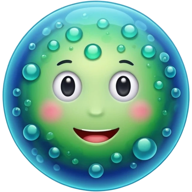 Happy bacteria emoji emoji
