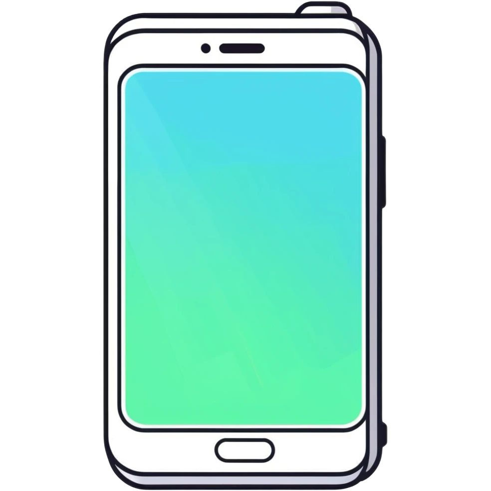 Advanced AI smartphone of the future with holographic projection, showing virtual assistant, mind-reading communication technology emoji