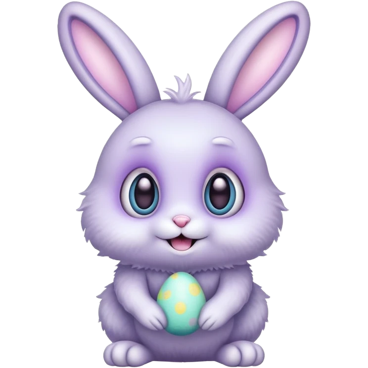 alien kawaii easter bunny  emoji