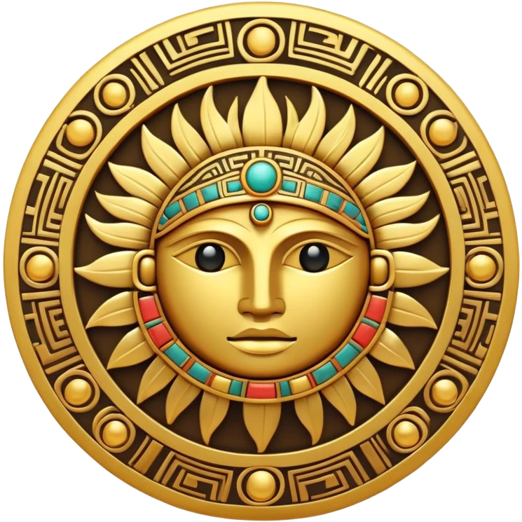Inca sun symbol emoji
