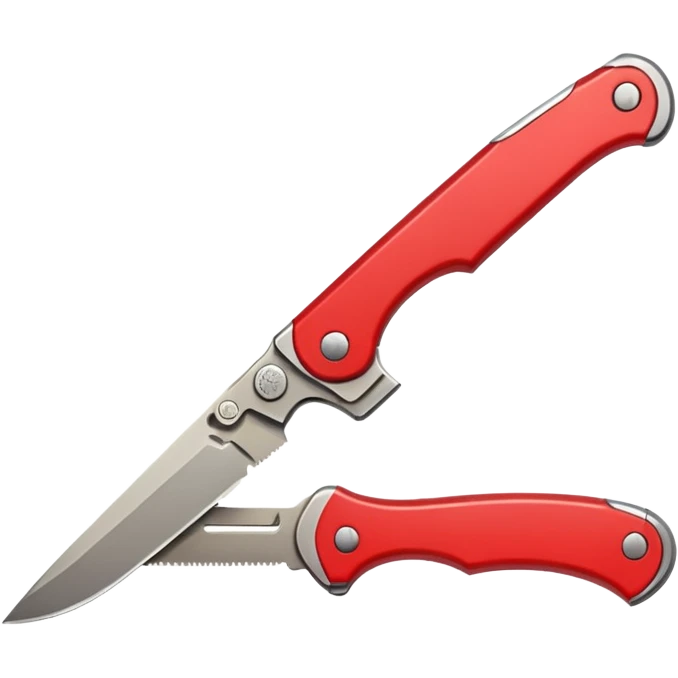 Foldable Pocket Knife red emoji