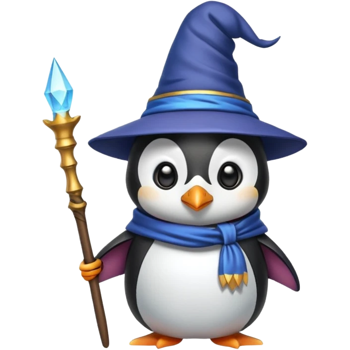 Penguin Wizard emoji