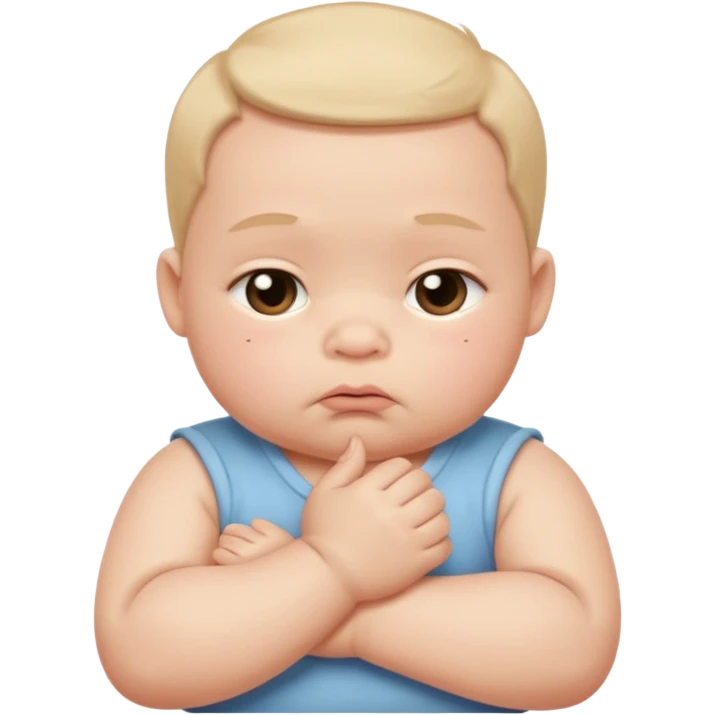  🥺 Pero con manitas y cruzadas como un bebé diciendo porfis y sacando su trompita emoji