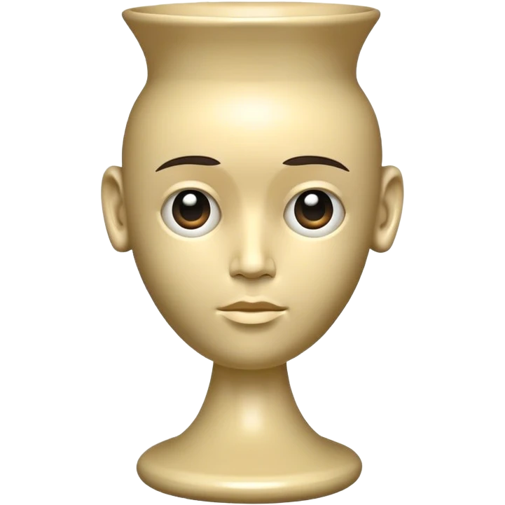 Vase human head  emoji